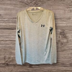 🎆Under Armour Women's V-Neck Long Sleeve Tee Size Medium